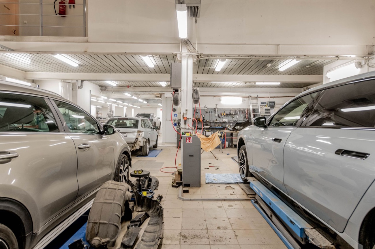The Brooks Motor Works service floor