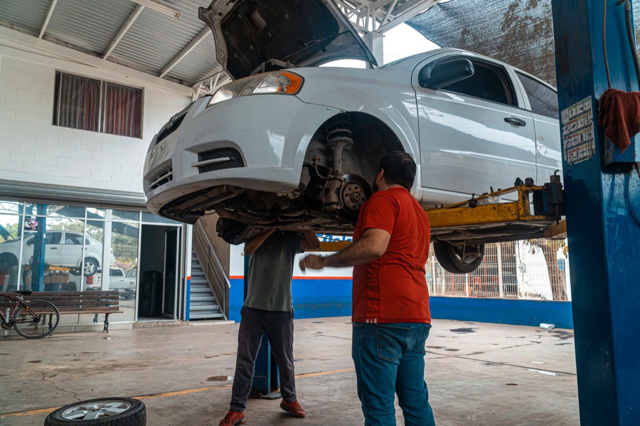Brooks Motor Works technicians at work