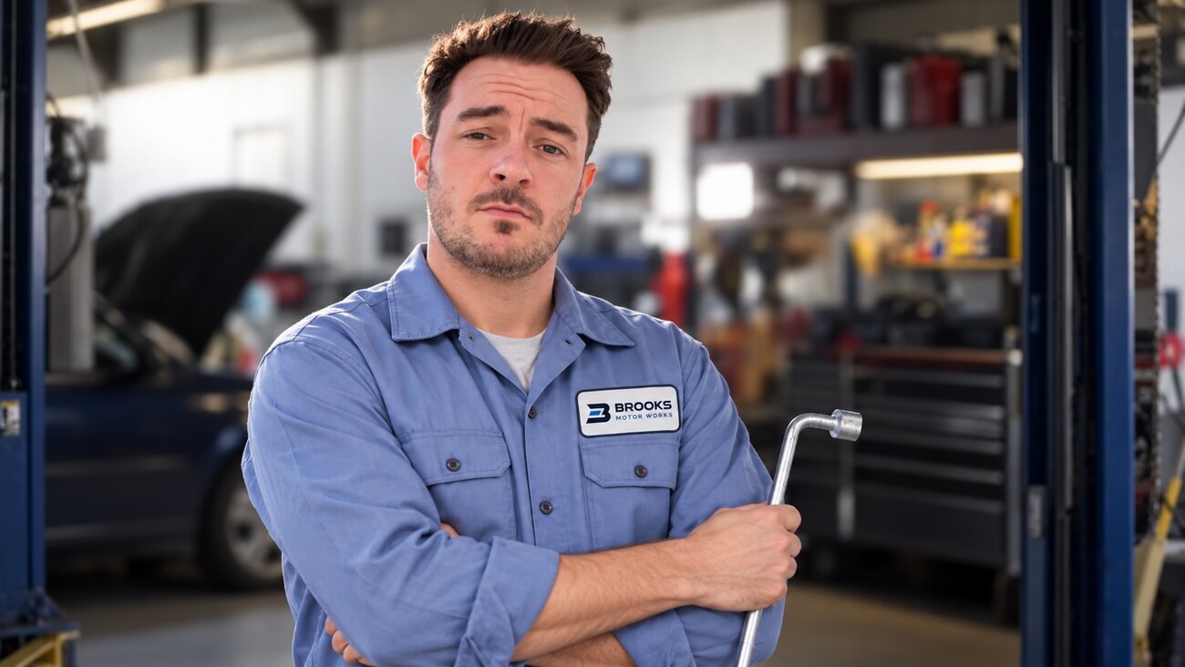 An ASE-certified Brooks Motor Works technician